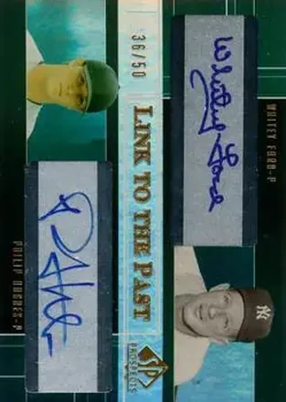 2004 SP Prospects - Link to the Past Dual Autographs #LP-WP - Whitey Ford - Philip Hughes - New York Yankees