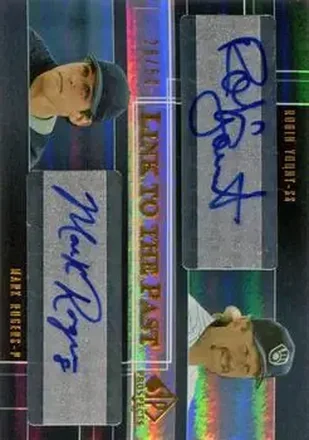 2004 SP Prospects - Link to the Past Dual Autographs #LP-YR - Robin Yount - Mark Rogers - Milwaukee Brewers