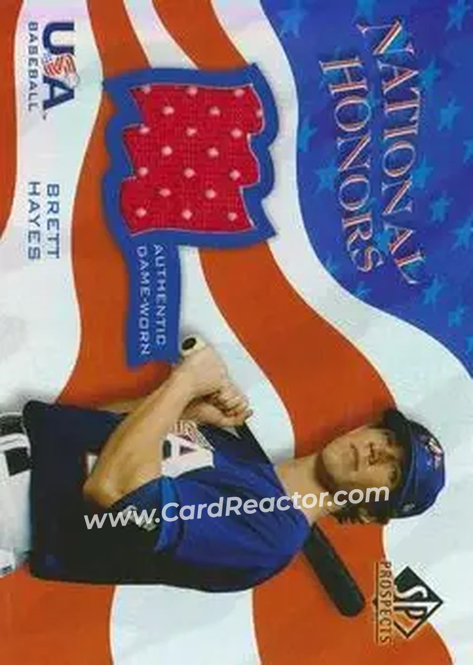 2004 SP Prospects - National Honors USA Jersey #NH-BH - Brett Hayes - USA - Front