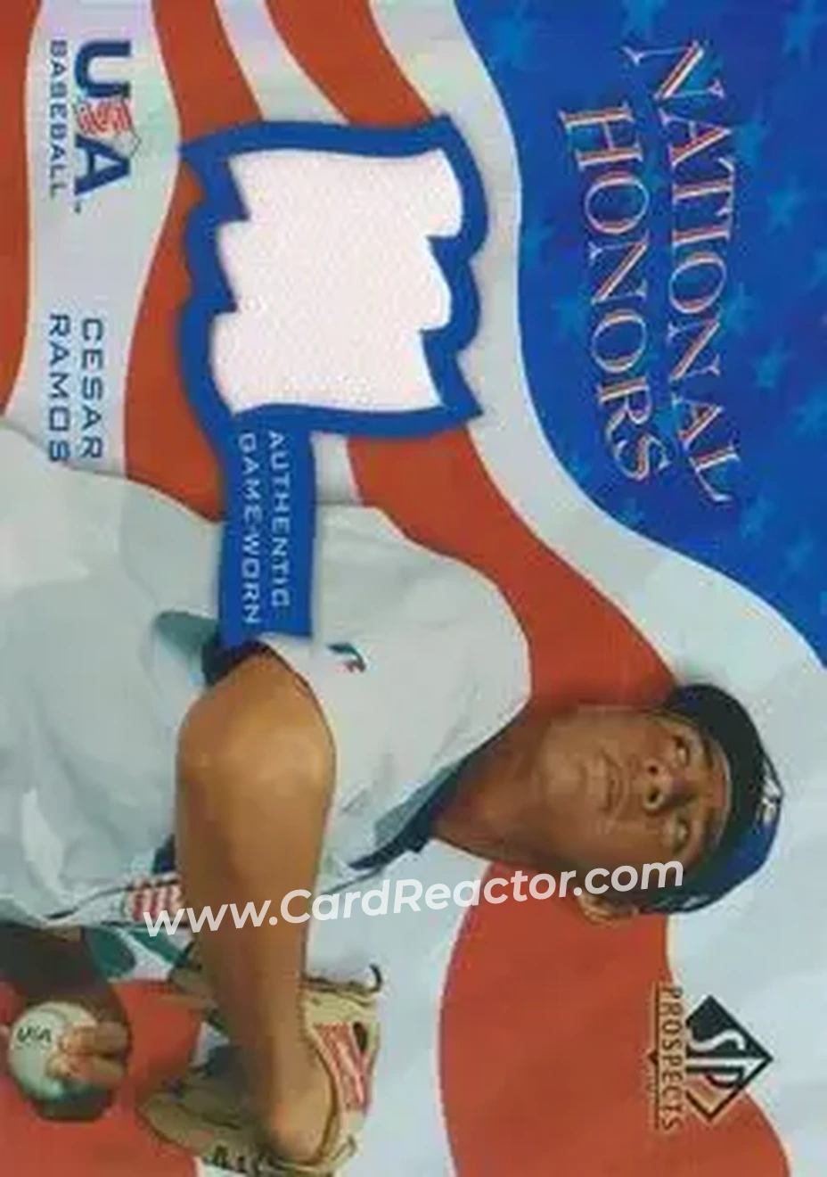 2004 SP Prospects - National Honors USA Jersey #NH-CR - Cesar Ramos - USA - Front
