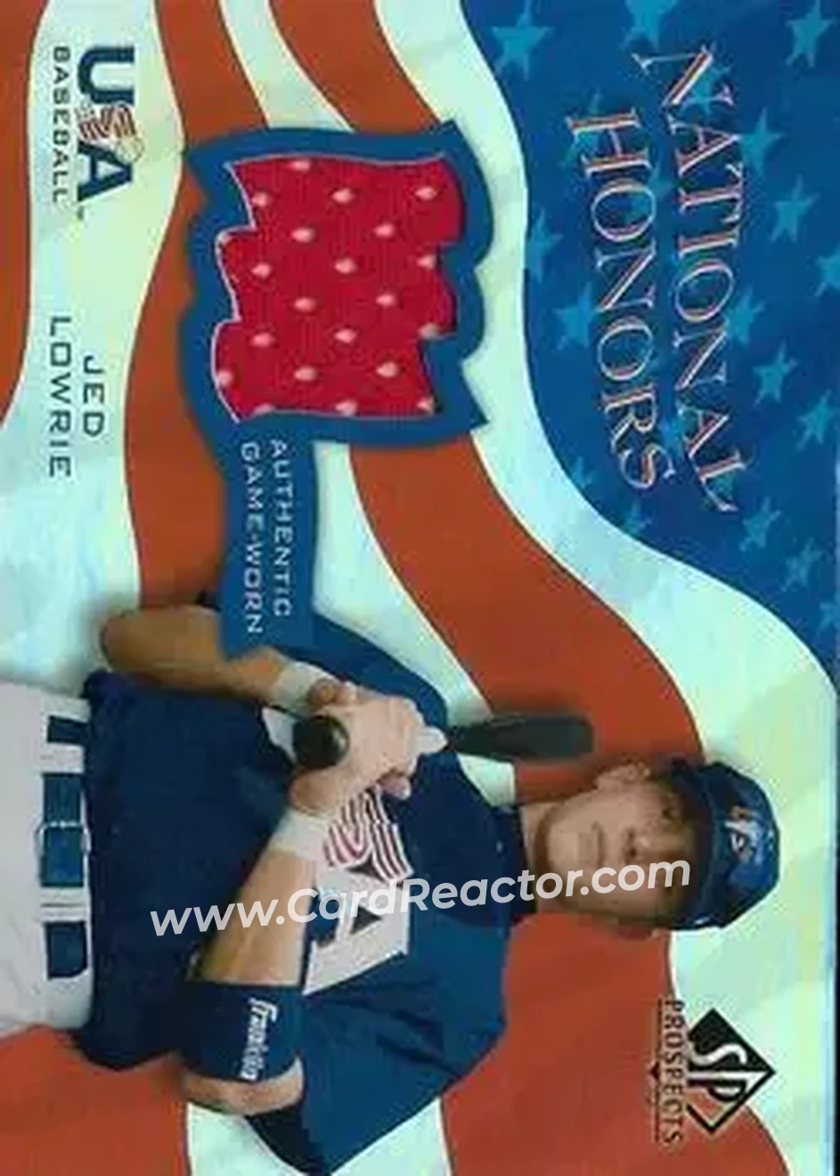 2004 SP Prospects - National Honors USA Jersey #NH-JL - Jed Lowrie - USA - Front