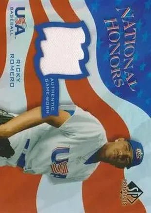 2004 SP Prospects - National Honors USA Jersey #NH-RR - Ricky Romero - USA