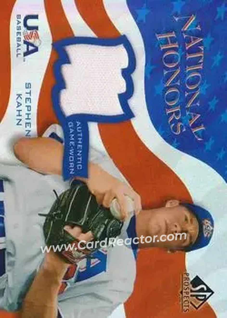 2004 SP Prospects - National Honors USA Jersey #NH-SK - Stephen Kahn - USA - Front