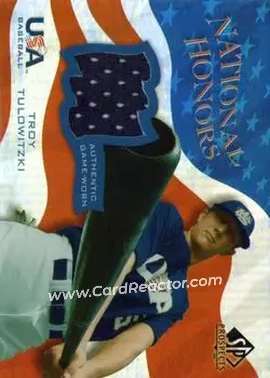 2004 SP Prospects - National Honors USA Jersey #NH-TT - Troy Tulowitzki - USA - Front