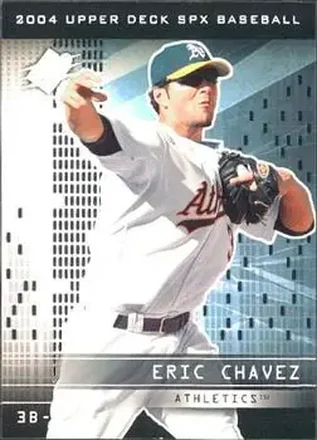 2004 SPx #28 - Eric Chavez - Oakland Athletics