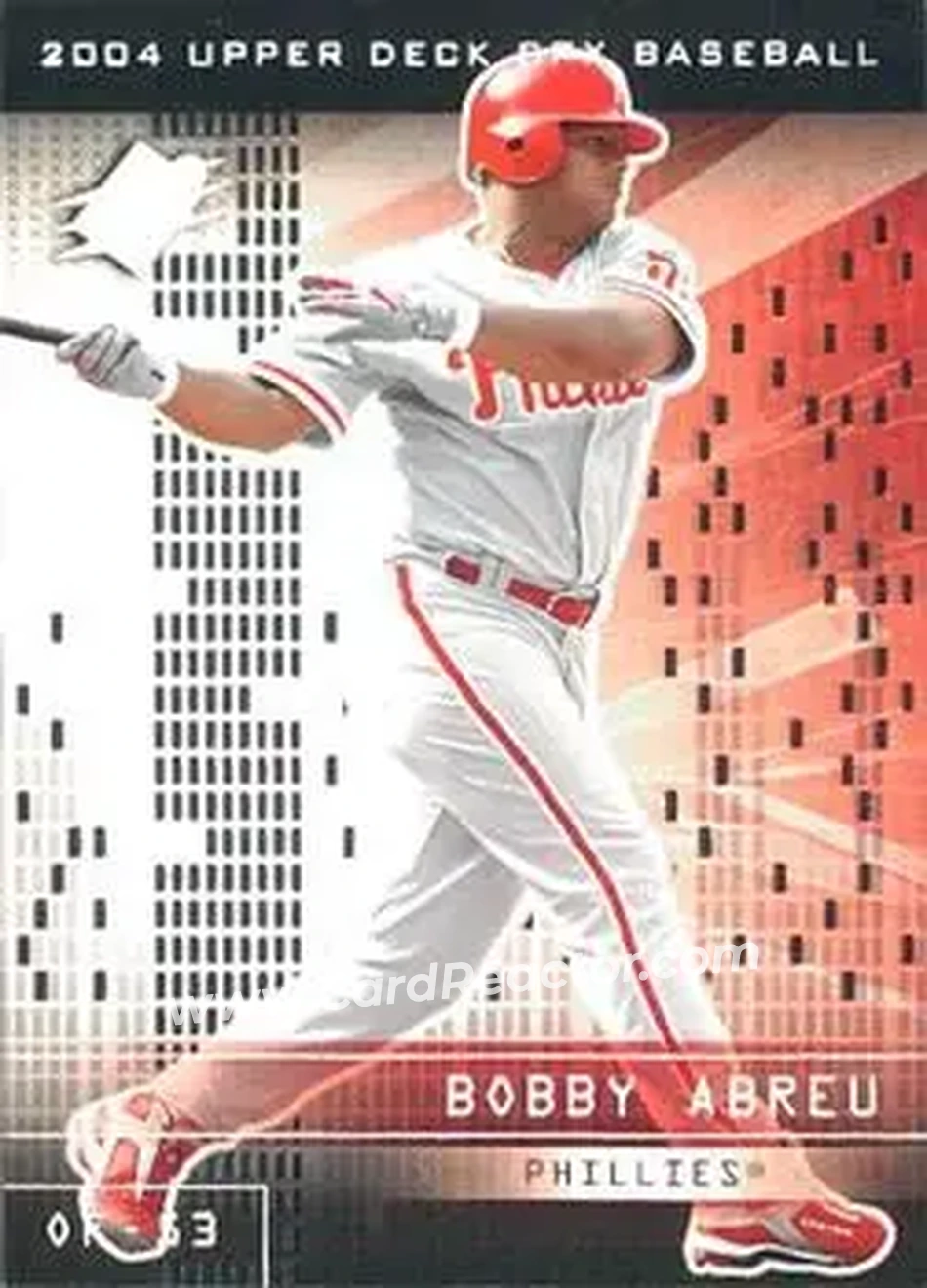 2004 SPx #43 - Bob Abreu - Philadelphia Phillies - Front 2004 SPx #43 - Bob Abreu - Philadelphia Phillies - Front