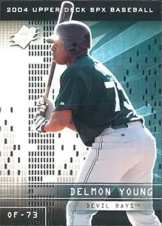 2004 SPx #55 - Delmon Young - Tampa Bay Devil Rays