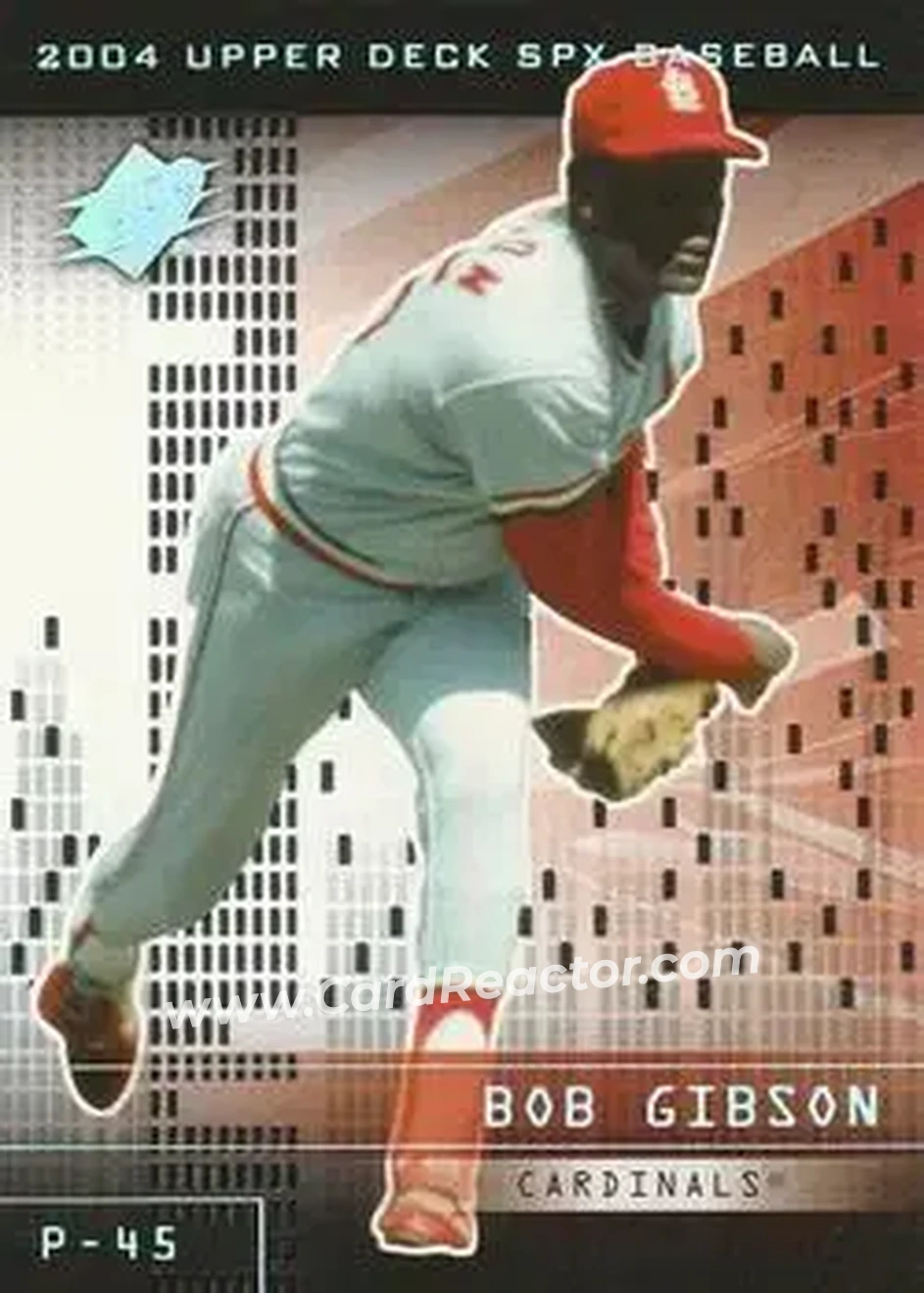2004 SPx #101 - Bob Gibson - St. Louis Cardinals - Front