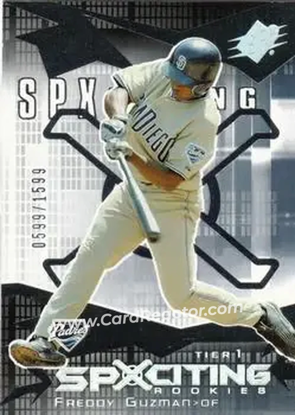 2004 SPx #127 - Freddy Guzman - San Diego Padres - Front 2004 SPx #127 - Freddy Guzman - San Diego Padres - Front