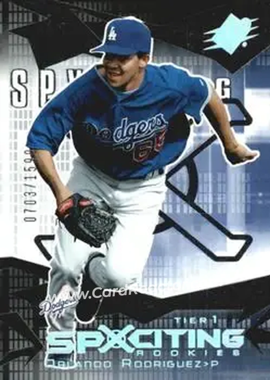 2004 SPx #133 - Orlando Rodriguez - Los Angeles Dodgers - Front