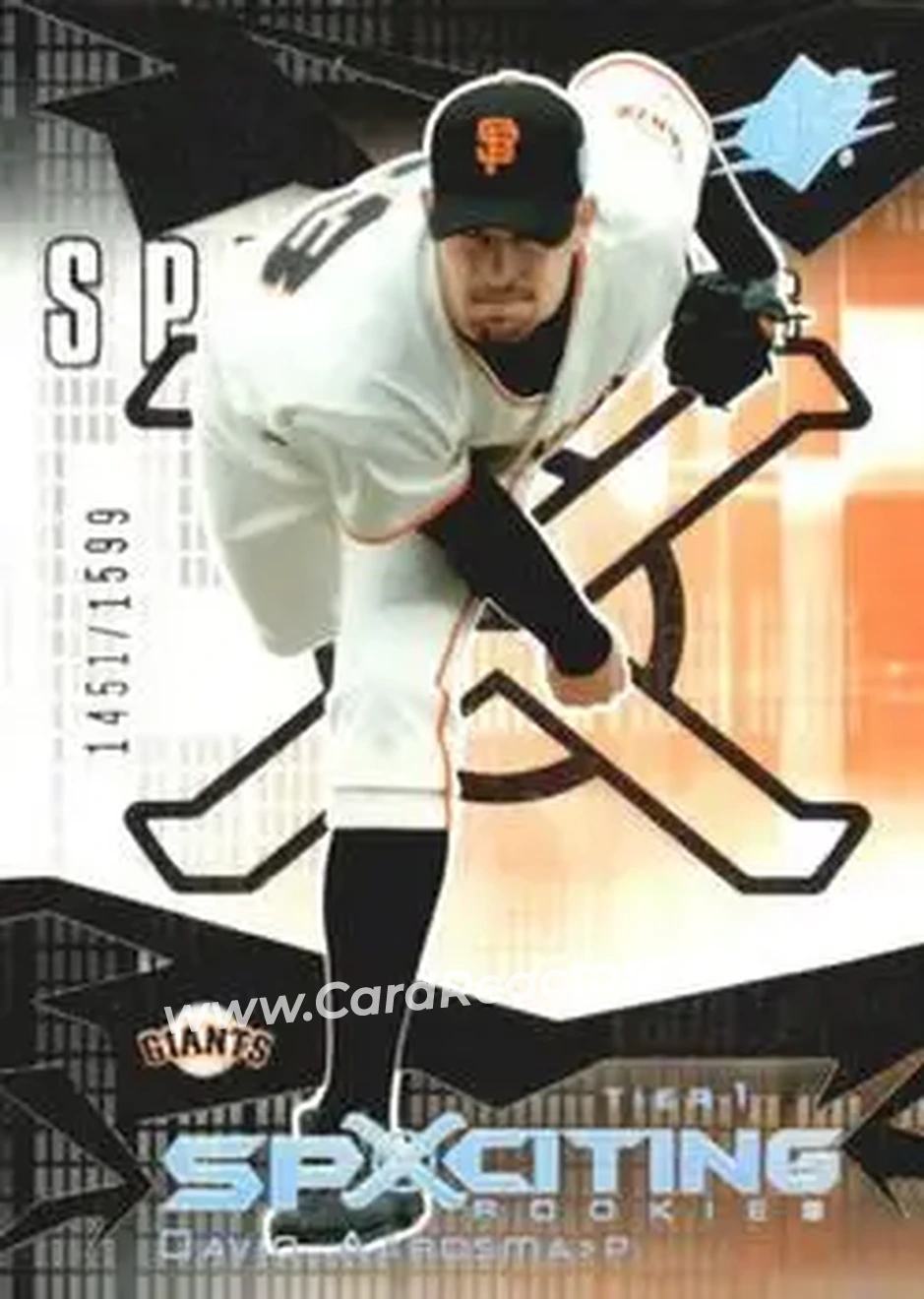 2004 SPx #139 - David Aardsma - San Francisco Giants - Front 2004 SPx #139 - David Aardsma - San Francisco Giants - Front
