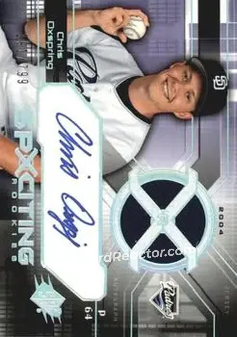 2004 SPx #161 - Chris Oxspring - San Diego Padres - Front 2004 SPx #161 - Chris Oxspring - San Diego Padres - Front