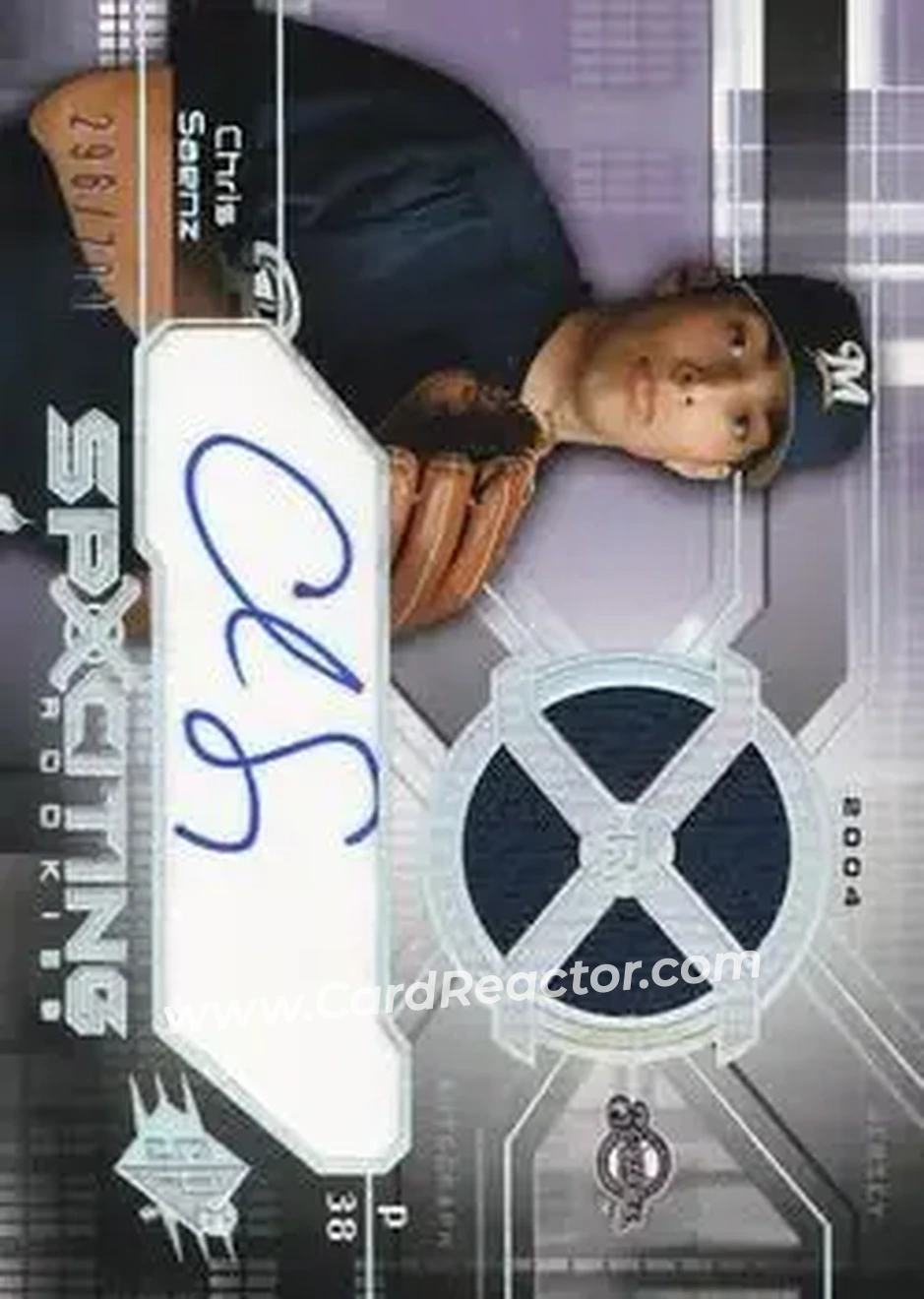 2004 SPx #168 - Chris Saenz - Milwaukee Brewers - Front