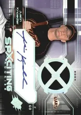 2004 SPx #184 - Justin Knoedler - San Francisco Giants