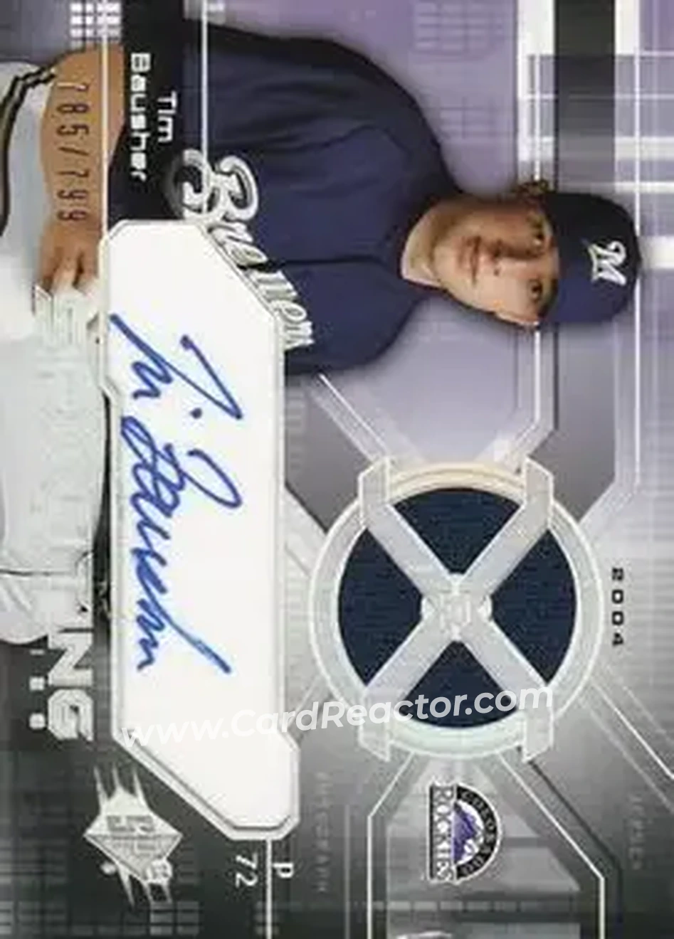 2004 SPx #200 - Tim Bausher - Colorado Rockies - Front 2004 SPx #200 - Tim Bausher - Colorado Rockies - Front
