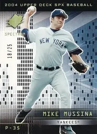 2004 SPx - Spectrum #98 - Mike Mussina - New York Yankees