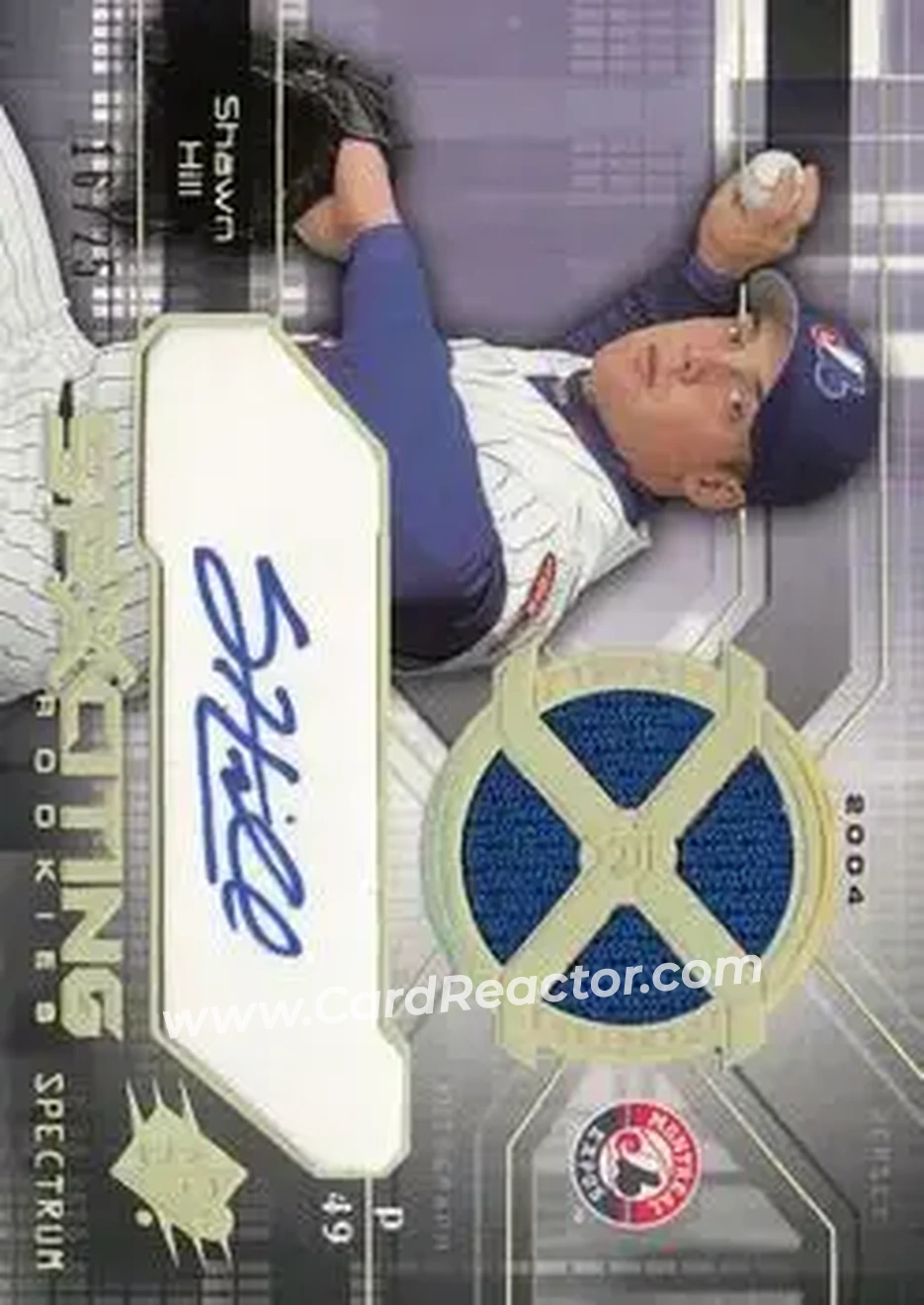 2004 SPx - Spectrum #198 - Shawn Hill - Montreal Expos - Front
