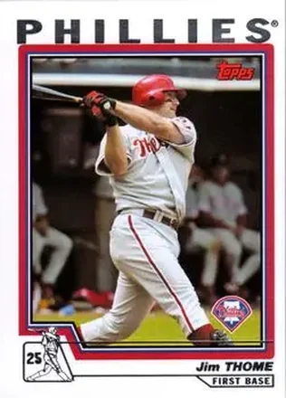 2004 Topps #1 - Jim Thome - Philadelphia Phillies