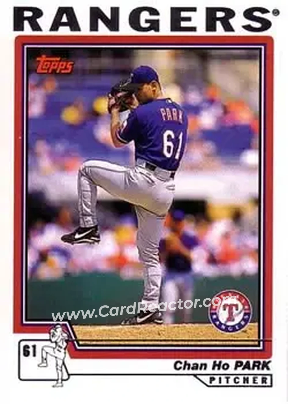 2004 Topps #9 - Chan Ho Park - Texas Rangers - Front 2004 Topps #9 - Chan Ho Park - Texas Rangers - Front