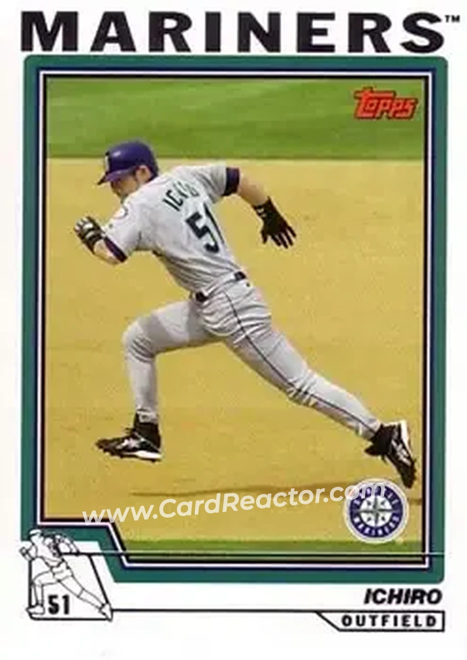 2004 Topps #10 - Ichiro - Seattle Mariners - Front 2004 Topps #10 - Ichiro - Seattle Mariners - Front