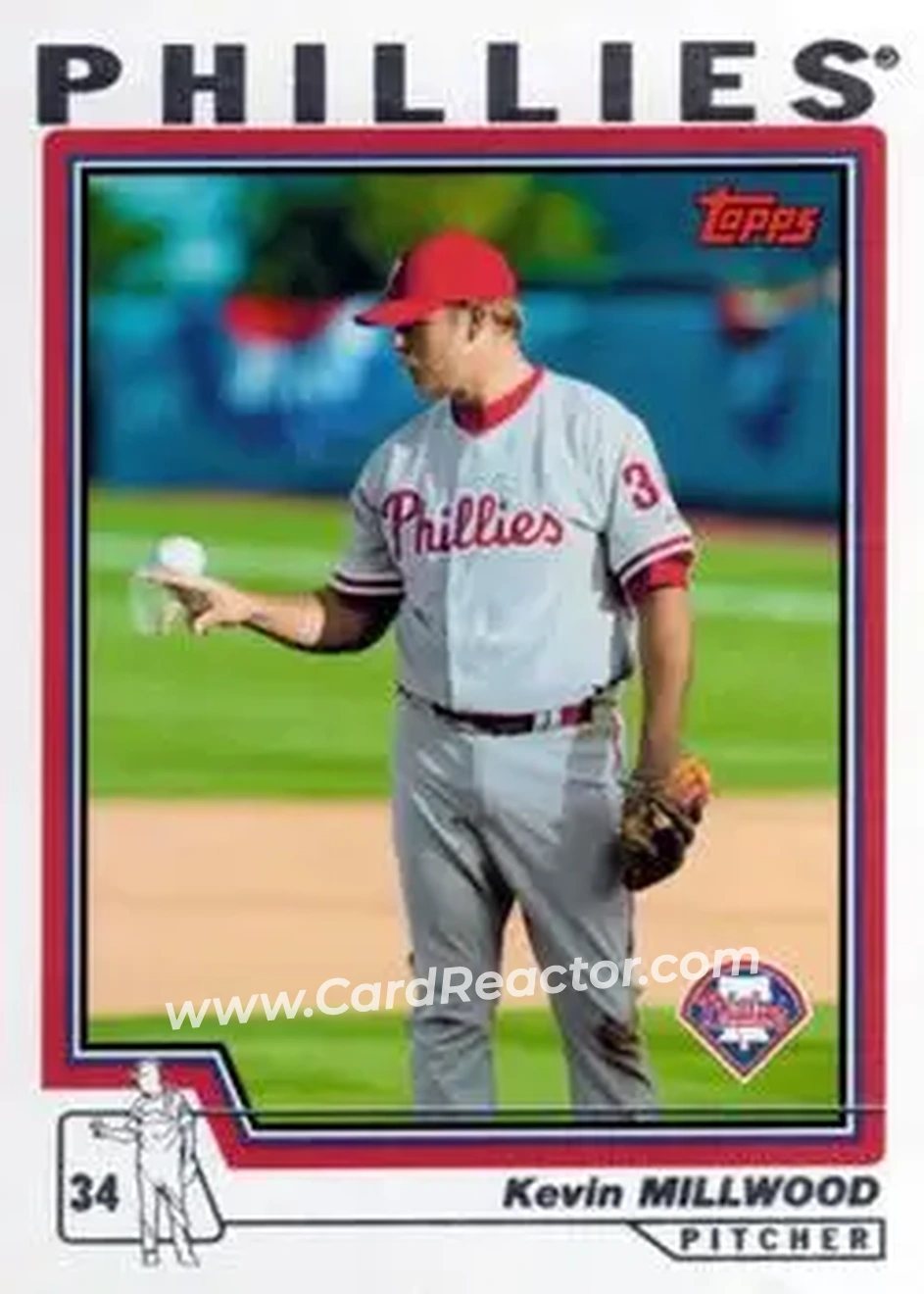 2004 Topps #11 - Kevin Millwood - Philadelphia Phillies - Front