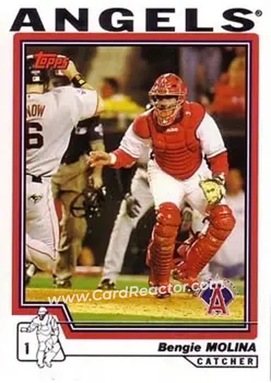 2004 Topps #12 - Bengie Molina - Anaheim Angels - Front