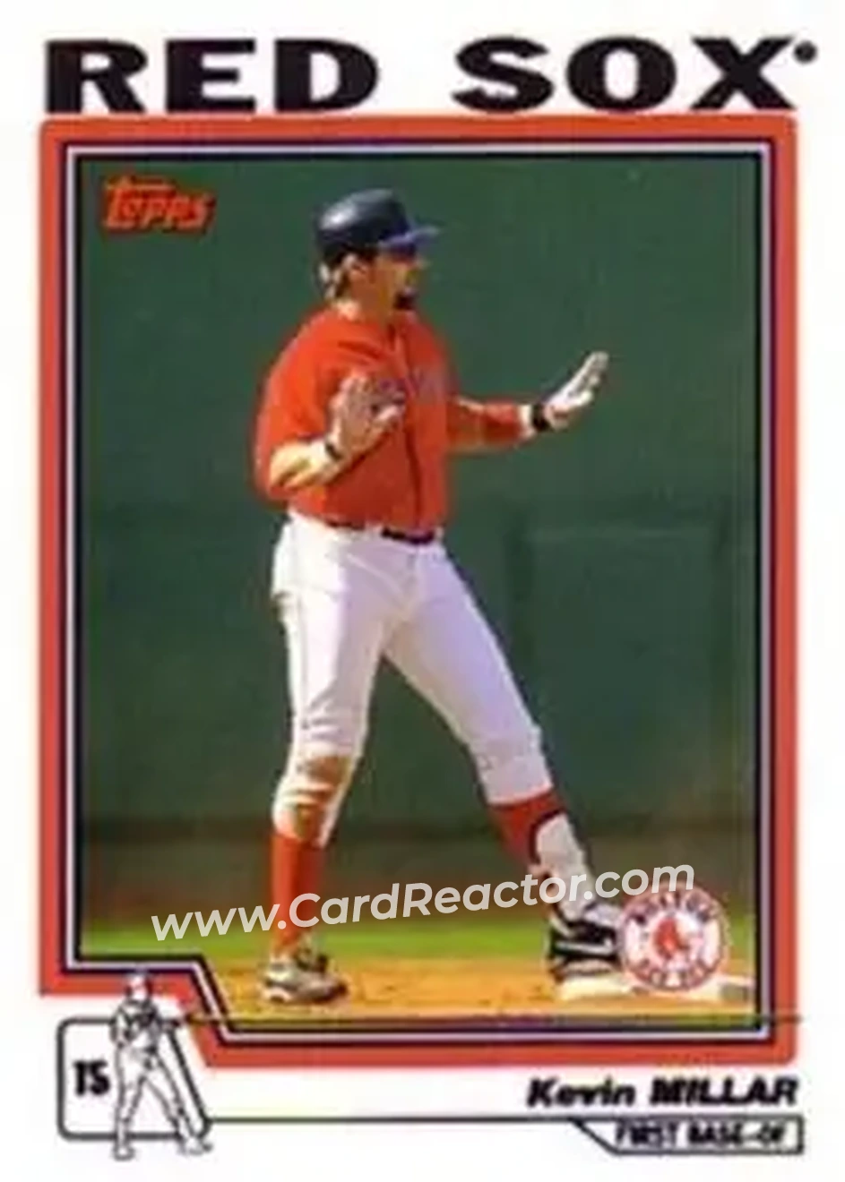 2004 Topps #17 - Kevin Millar - Boston Red Sox - Front 2004 Topps #17 - Kevin Millar - Boston Red Sox - Front