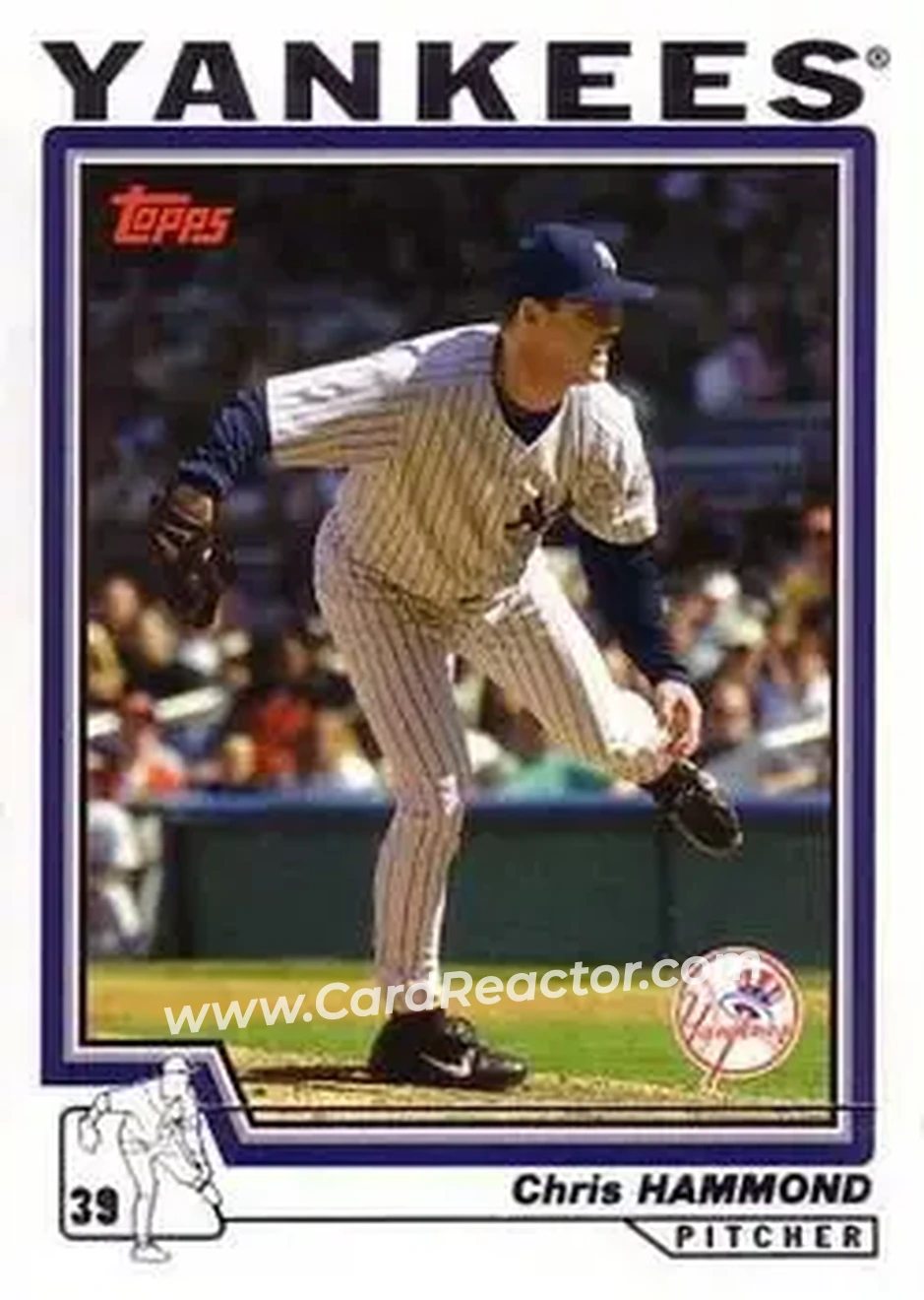 2004 Topps #22 - Chris Hammond - New York Yankees - Front 2004 Topps #22 - Chris Hammond - New York Yankees - Front