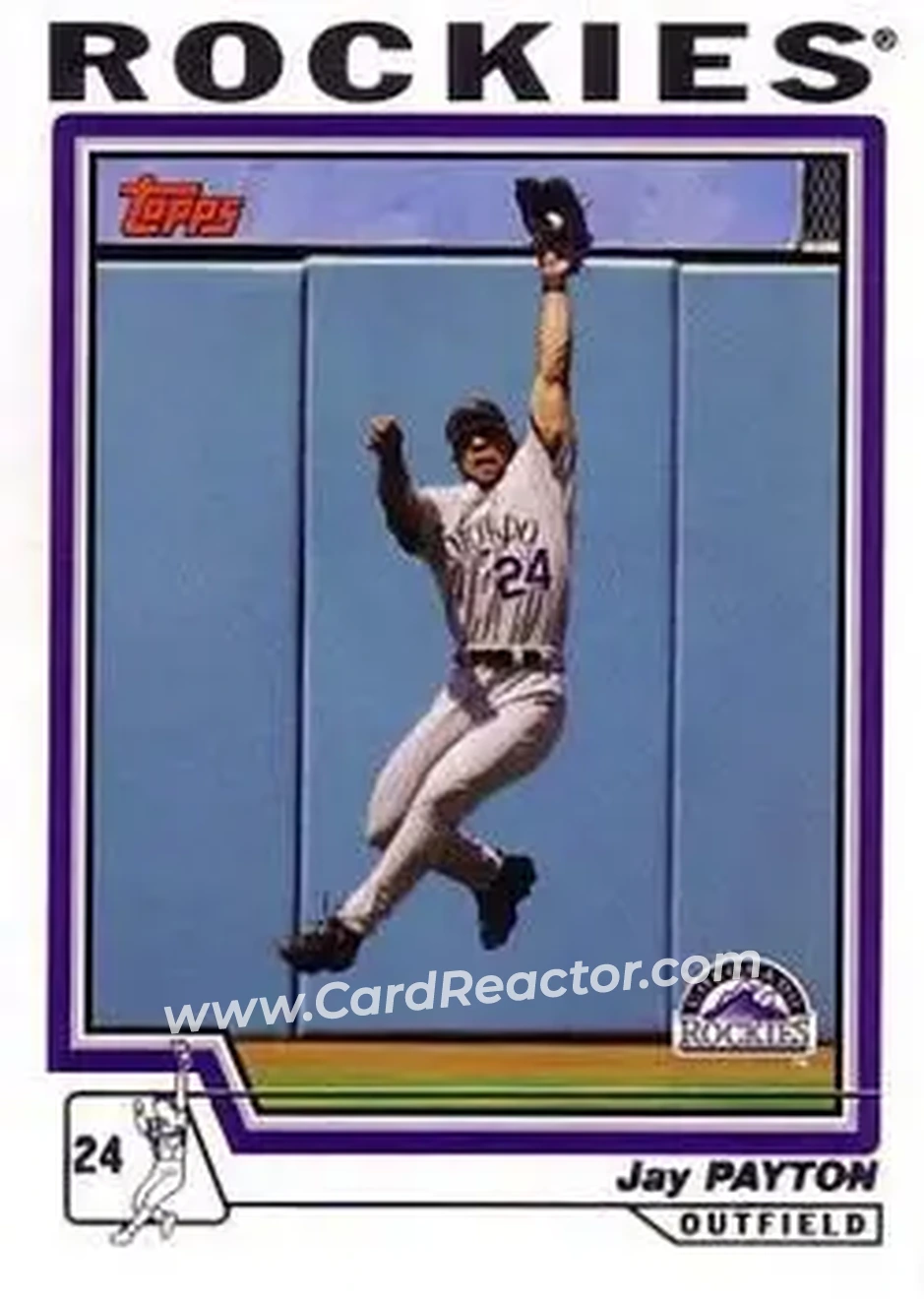 2004 Topps #23 - Jay Payton - Colorado Rockies - Front 2004 Topps #23 - Jay Payton - Colorado Rockies - Front