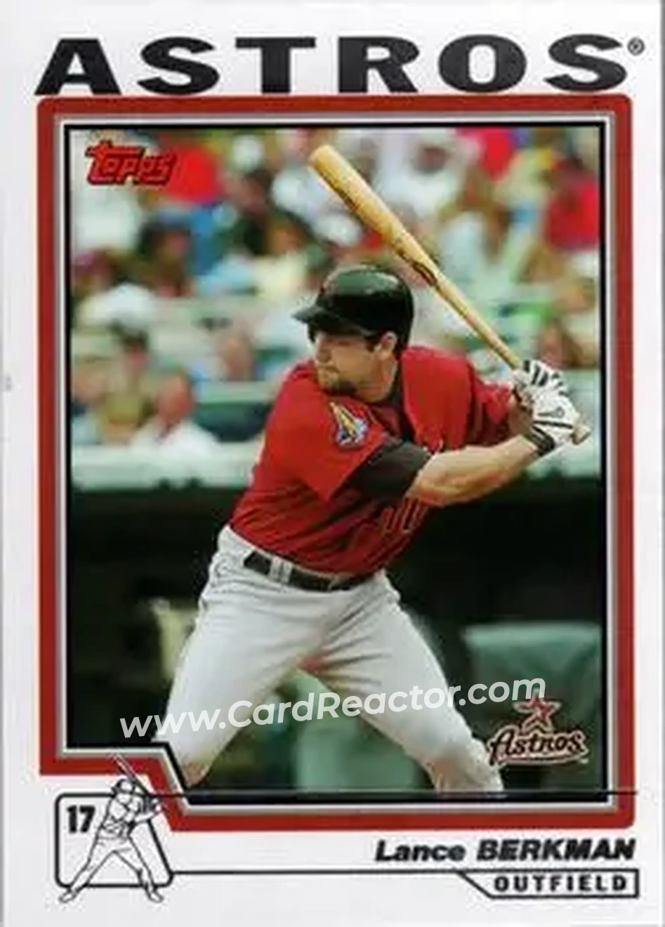 2004 Topps #25 - Lance Berkman - Houston Astros - Front 2004 Topps #25 - Lance Berkman - Houston Astros - Front