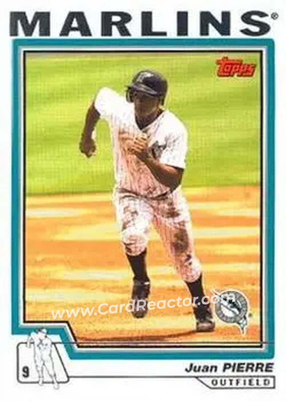 2004 Topps #26 - Juan Pierre - Florida Marlins - Front 2004 Topps #26 - Juan Pierre - Florida Marlins - Front