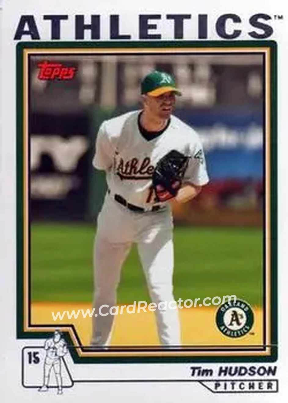 2004 Topps #30 - Tim Hudson - Oakland Athletics - Front 2004 Topps #30 - Tim Hudson - Oakland Athletics - Front