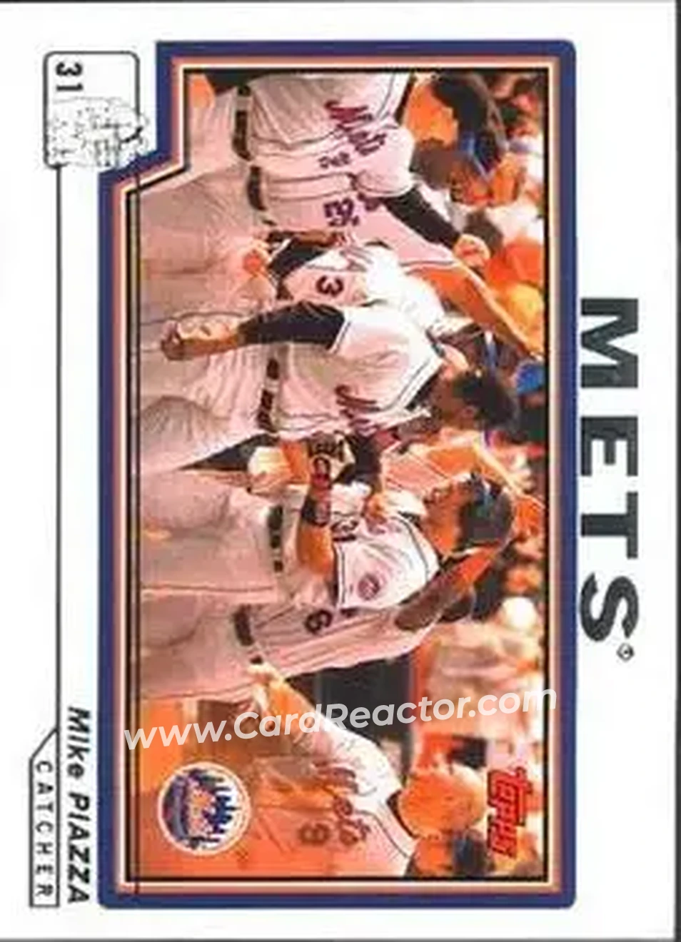 2004 Topps #31 - Mike Piazza - New York Mets - Front 2004 Topps #31 - Mike Piazza - New York Mets - Front