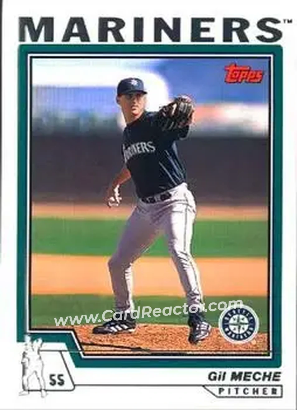 2004 Topps #39 - Gil Meche - Seattle Mariners - Front 2004 Topps #39 - Gil Meche - Seattle Mariners - Front