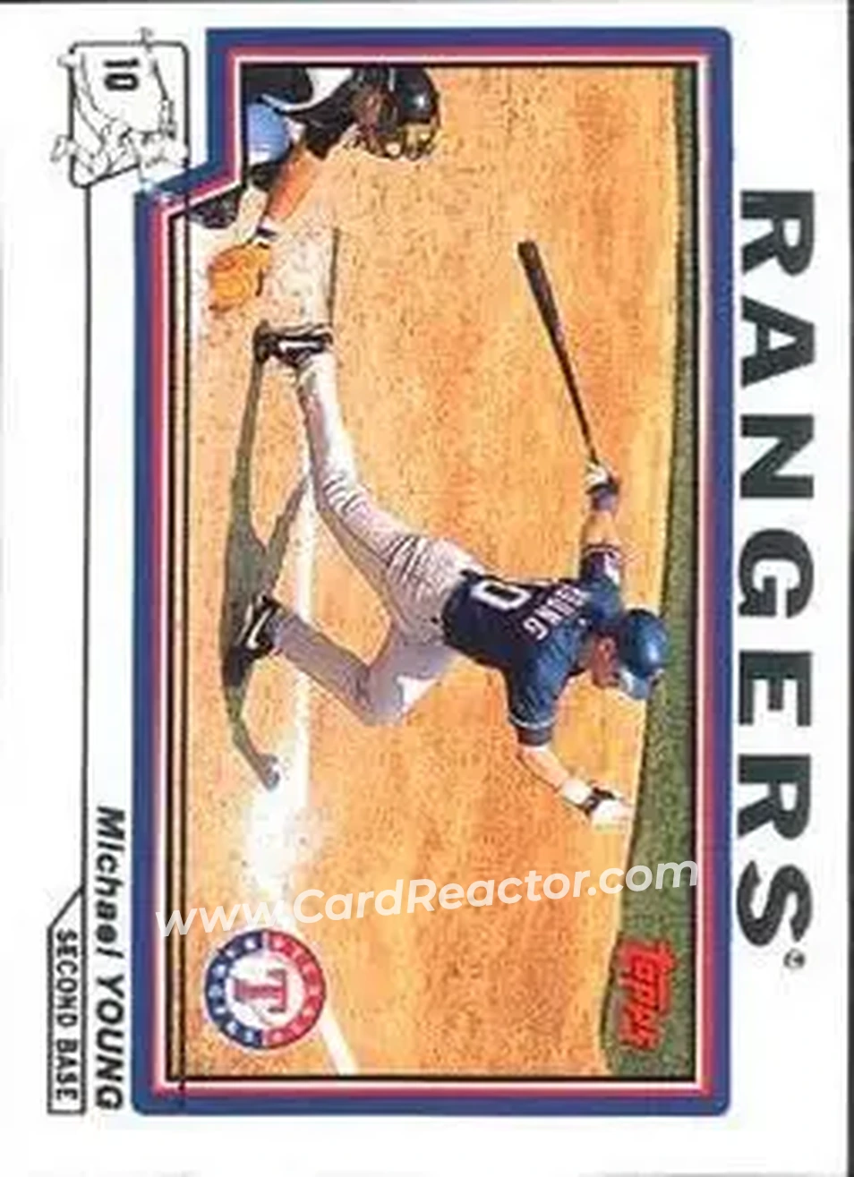 2004 Topps #41 - Michael Young - Texas Rangers - Front 2004 Topps #41 - Michael Young - Texas Rangers - Front