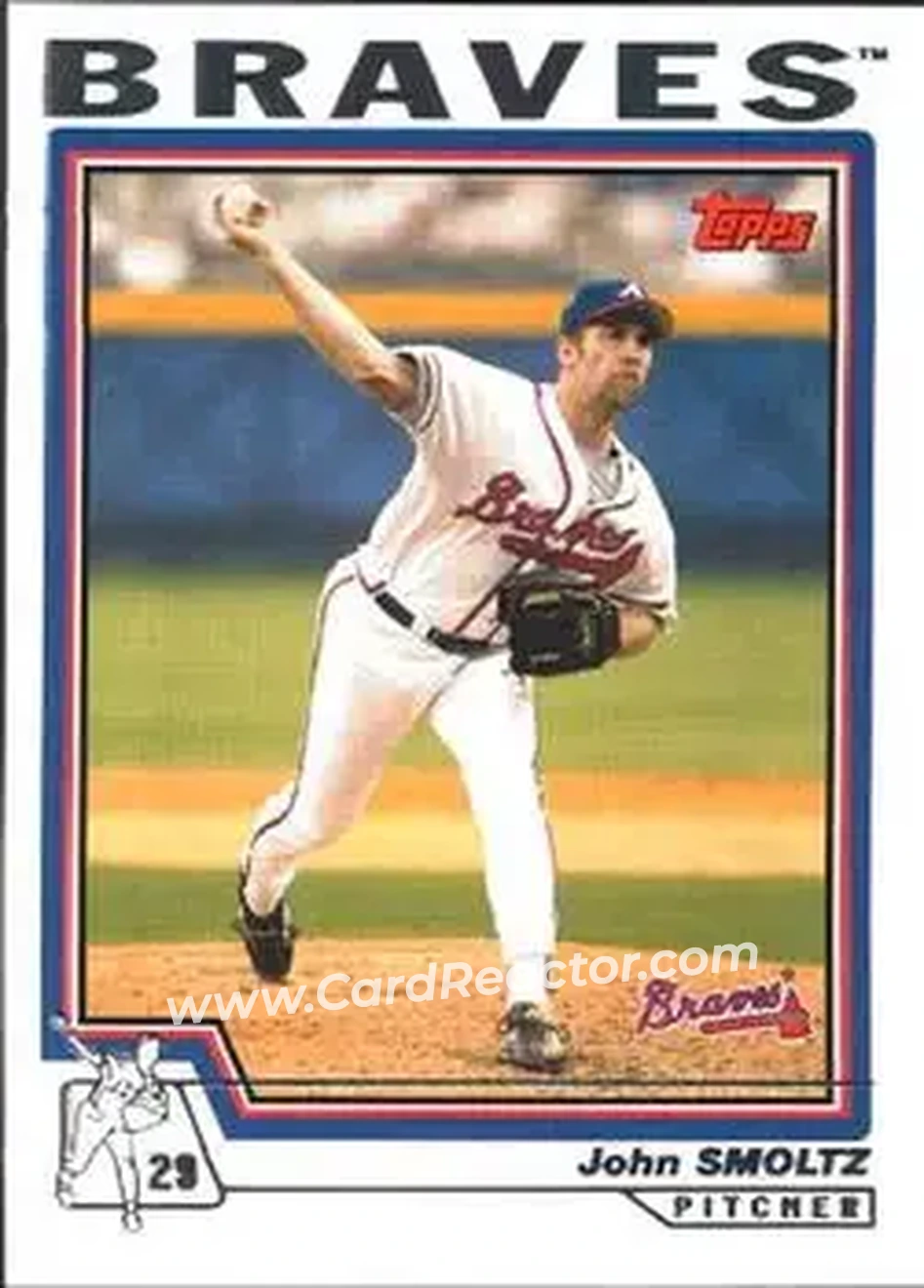2004 Topps #45 - John Smoltz - Atlanta Braves - Front 2004 Topps #45 - John Smoltz - Atlanta Braves - Front