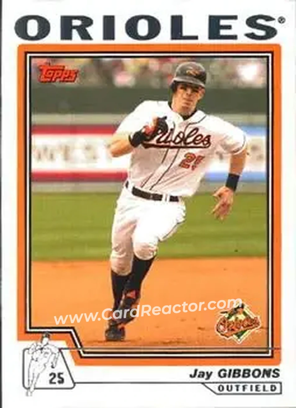 2004 Topps #46 - Jay Gibbons - Baltimore Orioles - Front 2004 Topps #46 - Jay Gibbons - Baltimore Orioles - Front