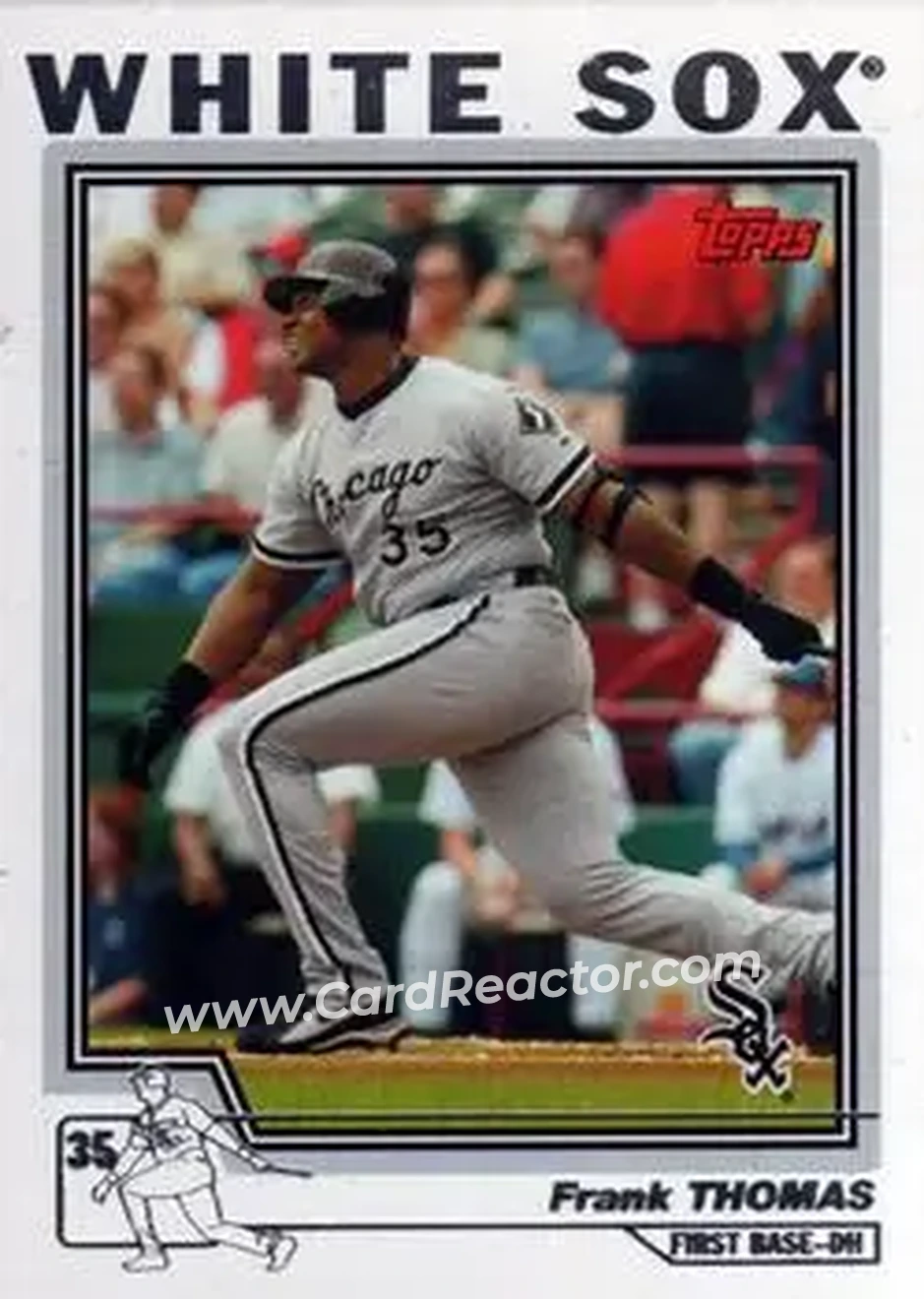 2004 Topps #49 - Frank Thomas - Chicago White Sox - Front 2004 Topps #49 - Frank Thomas - Chicago White Sox - Front