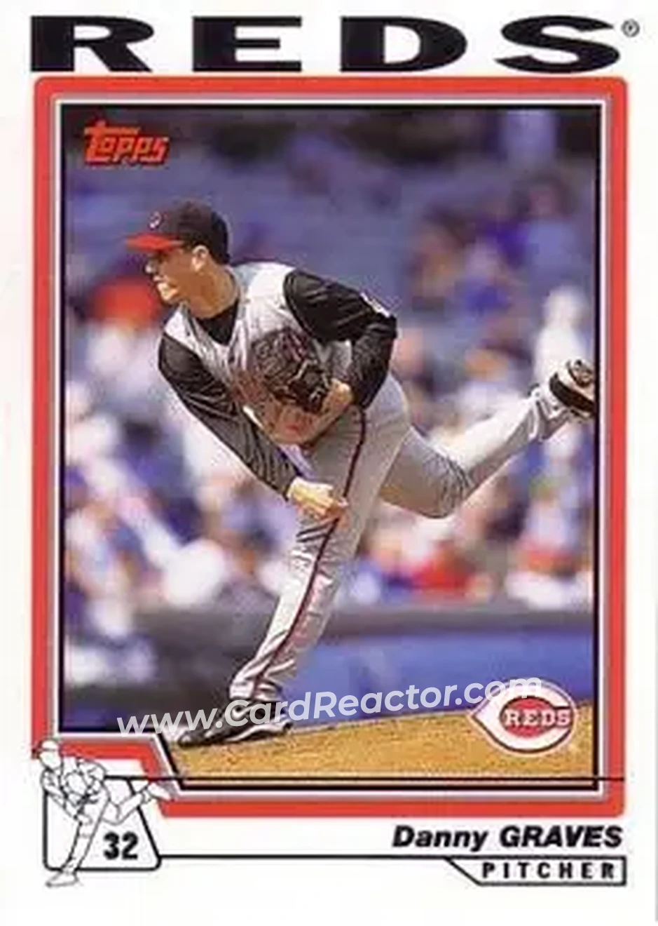2004 Topps #51 - Danny Graves - Cincinnati Reds - Front 2004 Topps #51 - Danny Graves - Cincinnati Reds - Front