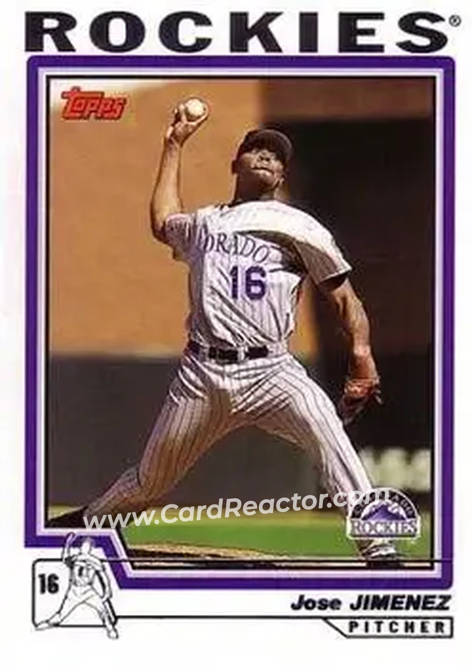 2004 Topps #53 - Jose Jimenez - Colorado Rockies - Front
