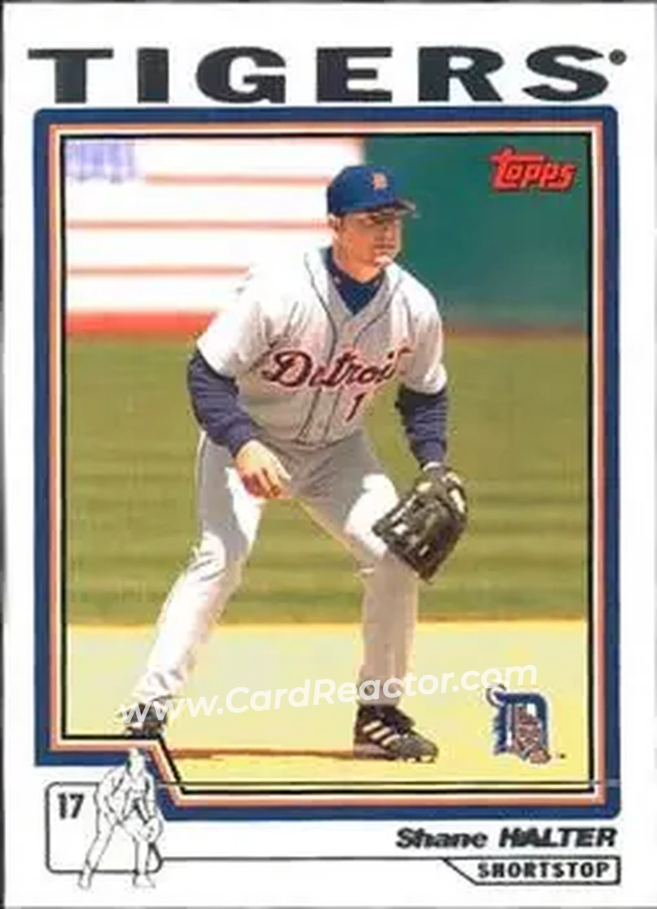 2004 Topps #54 - Shane Halter - Detroit Tigers - Front 2004 Topps #54 - Shane Halter - Detroit Tigers - Front