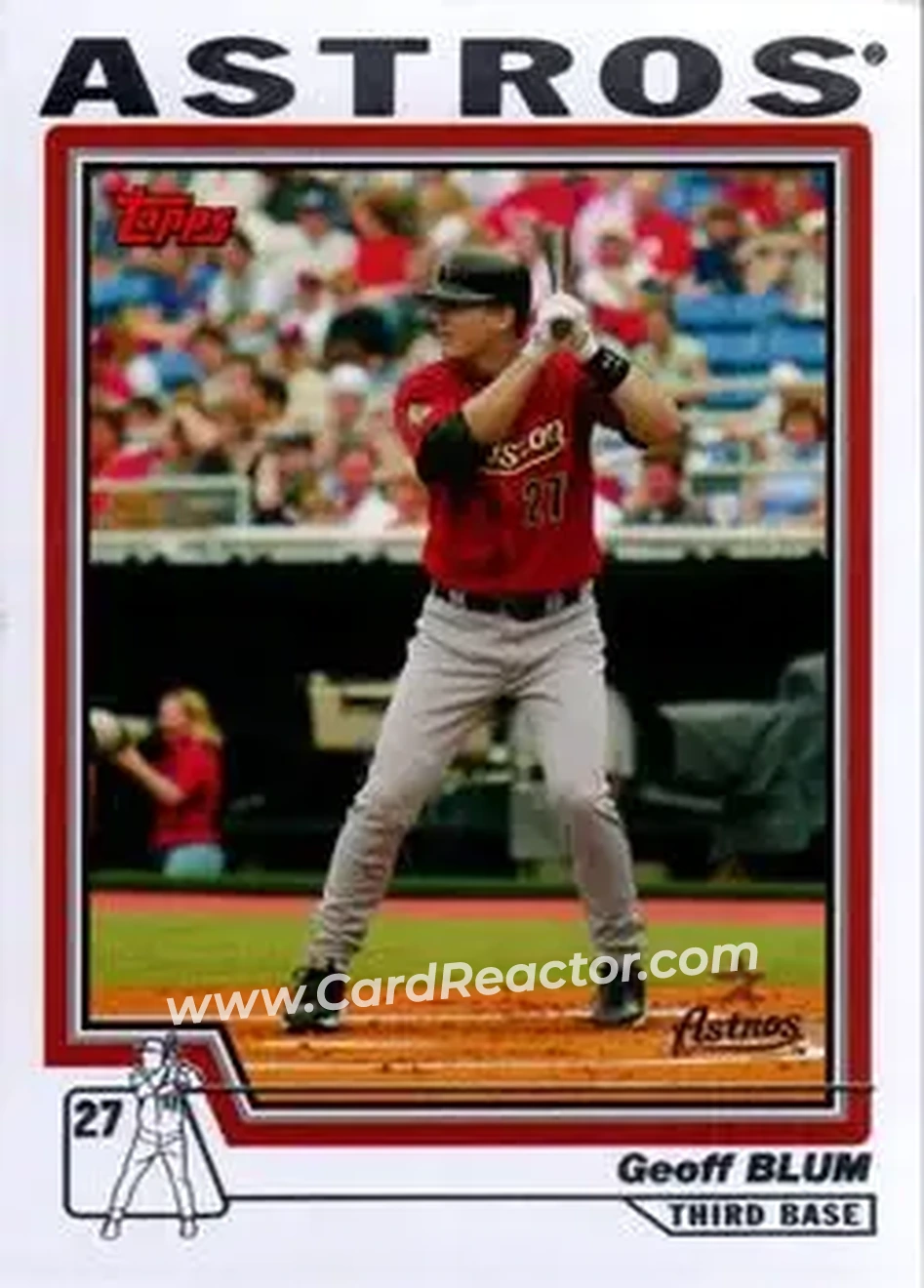 2004 Topps #56 - Geoff Blum - Houston Astros - Front 2004 Topps #56 - Geoff Blum - Houston Astros - Front