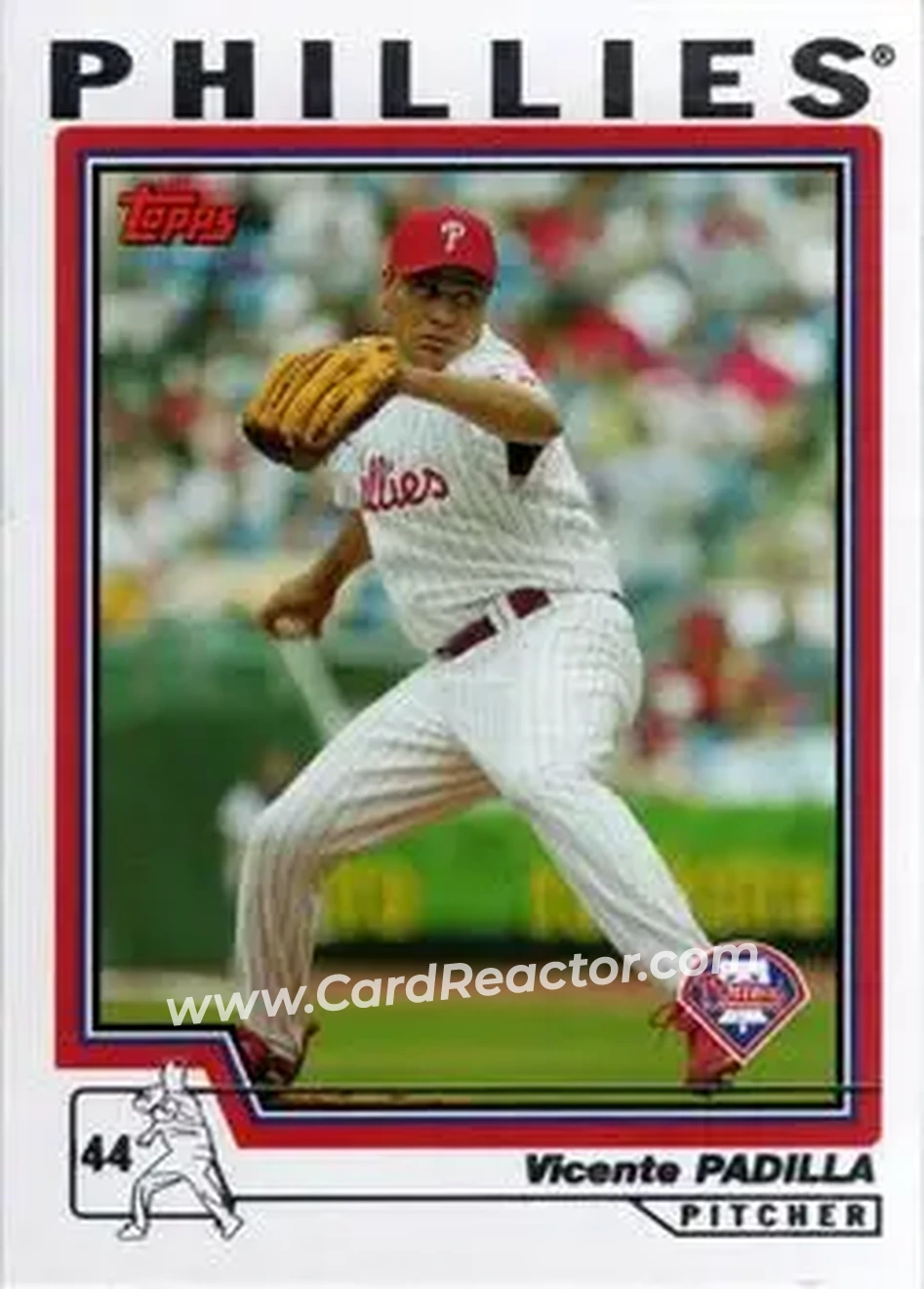 2004 Topps #59 - Vicente Padilla - Philadelphia Phillies - Front 2004 Topps #59 - Vicente Padilla - Philadelphia Phillies - Front