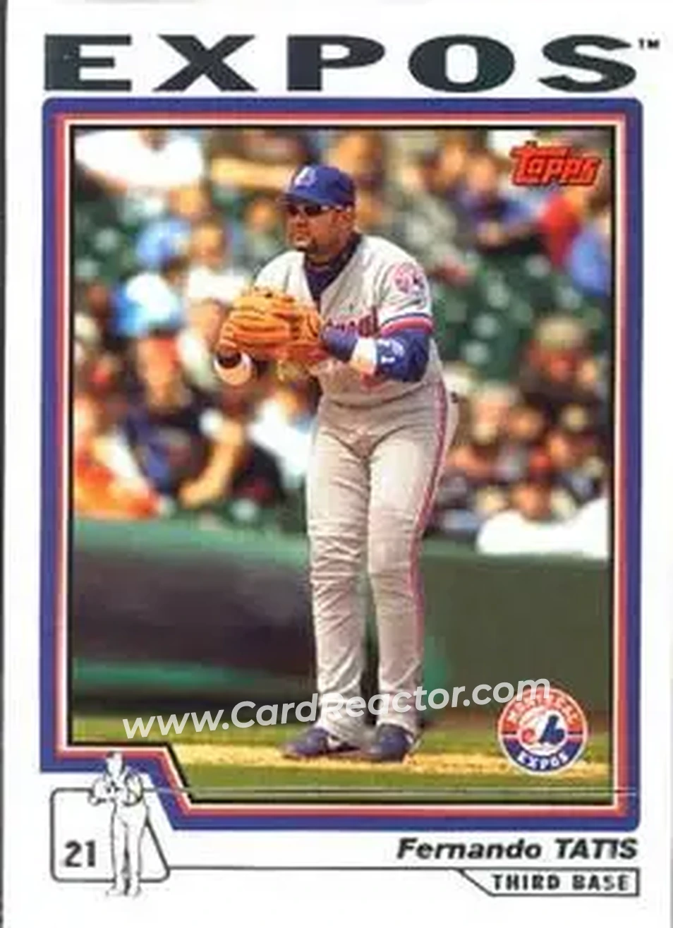 2004 Topps #61 - Fernando Tatis - Montreal Expos - Front 2004 Topps #61 - Fernando Tatis - Montreal Expos - Front