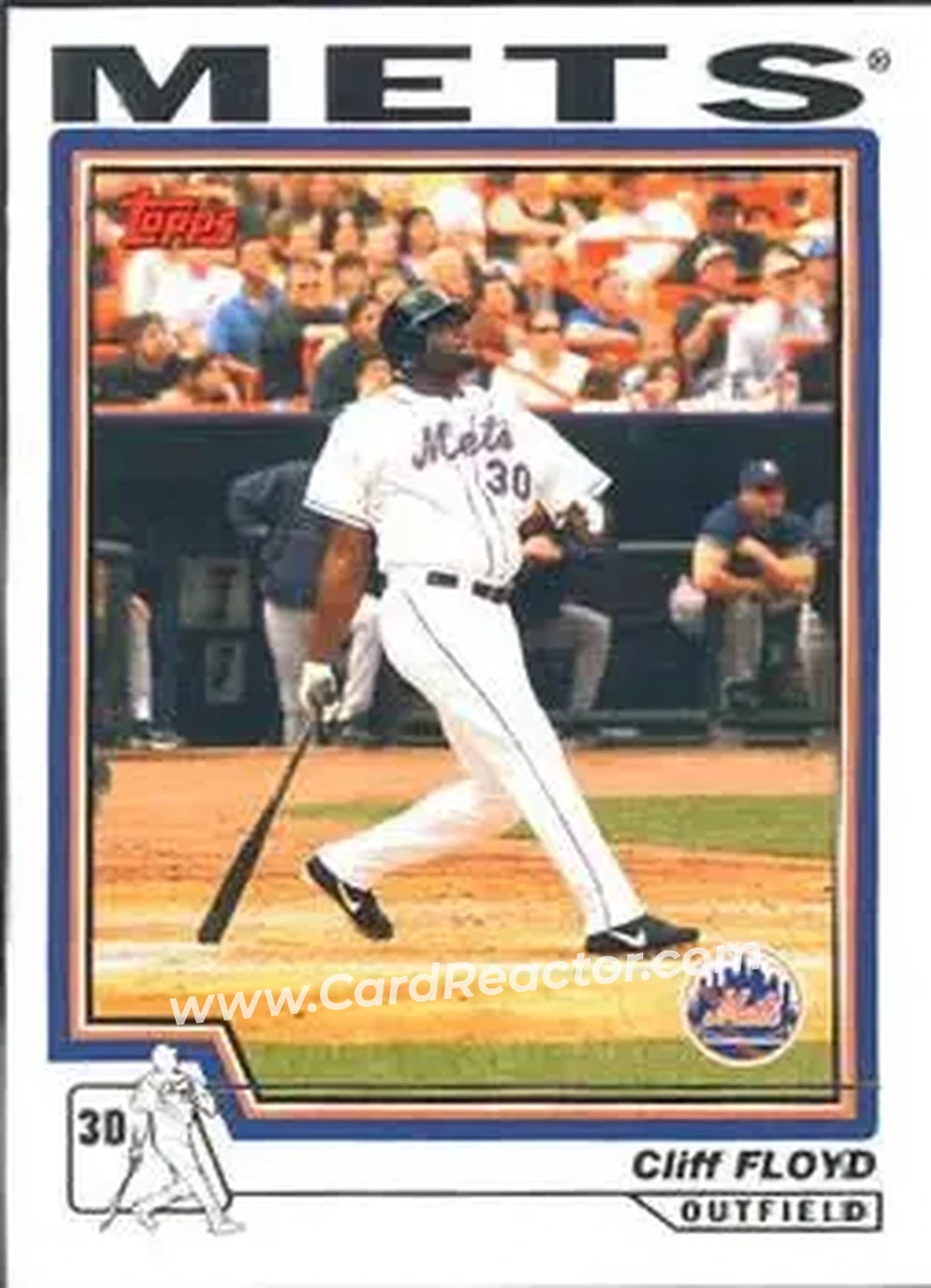 2004 Topps #66 - Cliff Floyd - New York Mets - Front