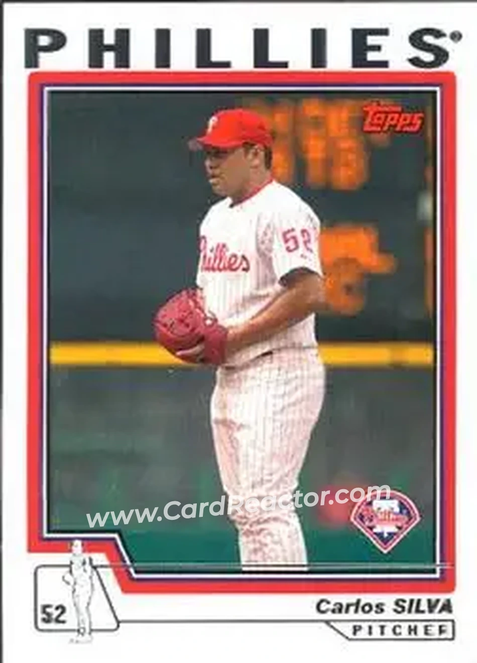 2004 Topps #68 - Carlos Silva - Philadelphia Phillies - Front