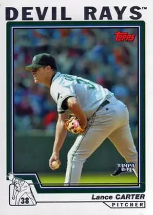 2004 Topps #74 - Lance Carter - Tampa Bay Devil Rays