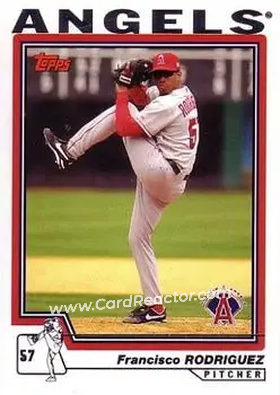 2004 Topps #77 - Francisco Rodriguez - Anaheim Angels - Front