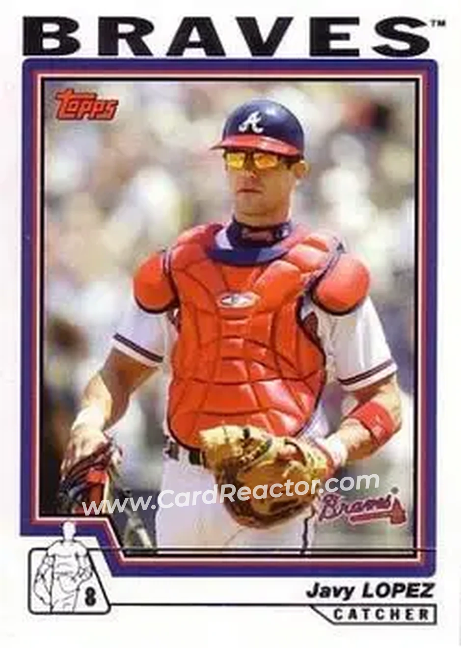 2004 Topps #78 - Javier Lopez - Atlanta Braves - Front