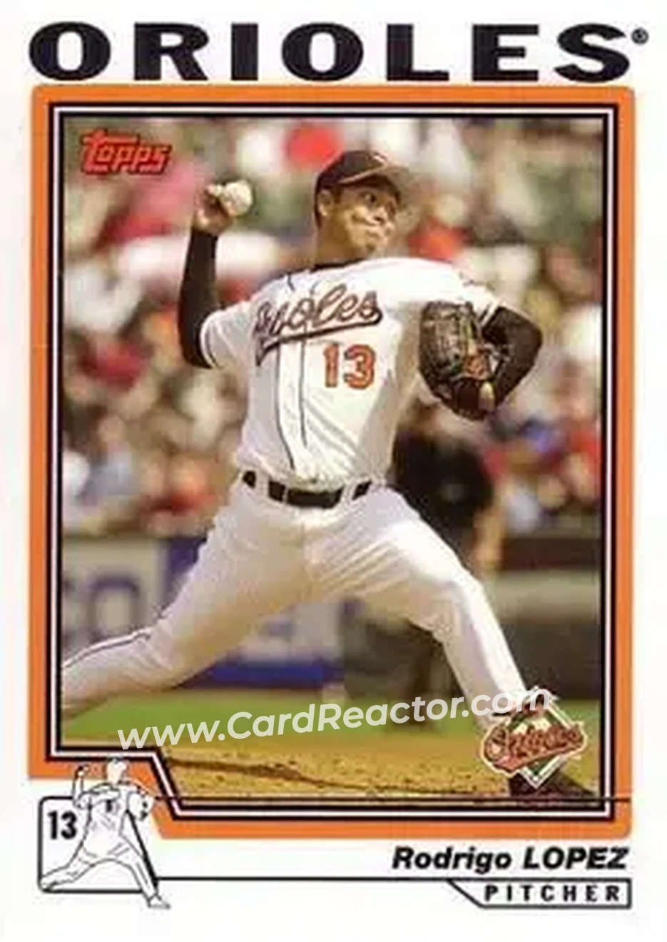 2004 Topps #81 - Rodrigo Lopez - Baltimore Orioles - Front 2004 Topps #81 - Rodrigo Lopez - Baltimore Orioles - Front